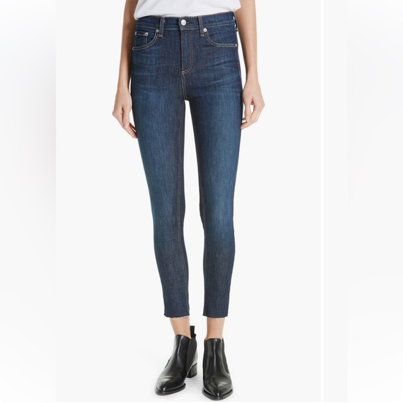 Rag & bone High Waist Skinny Ankle Jeans. - Picture 1 of 6